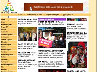 Thumbnail do site Grupo Gay da Bahia - GGB