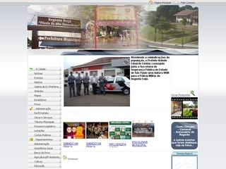 Thumbnail do site Prefeitura Municipal de Regente Feij