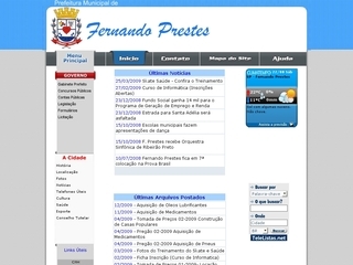 Thumbnail do site Prefeitura Municipal de Fernando Prestes
