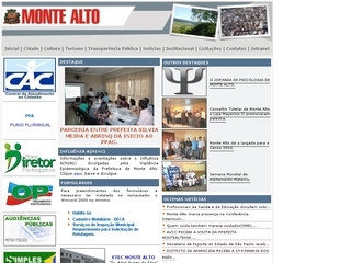 Thumbnail do site Prefeitura Municipal de Monte Alto