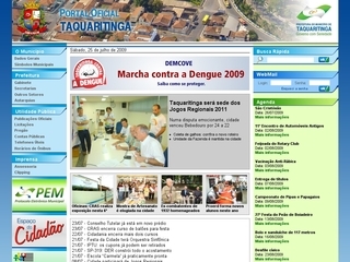 Thumbnail do site Prefeitura Municipal de Taquaritinga