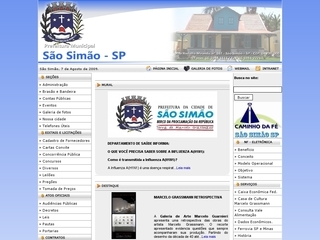 Thumbnail do site Prefeitura Municipal de São Simão