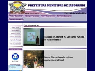 Thumbnail do site Prefeitura Municipal de Jaborandi