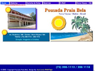 Thumbnail do site Pousada Praia Bela