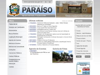 Thumbnail do site Prefeitura Municipal de Paraso