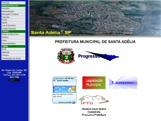 Thumbnail do site Prefeitura Municipal de Santa Adlia