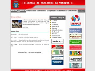 Thumbnail do site Prefeitura Municipal de Tabapu