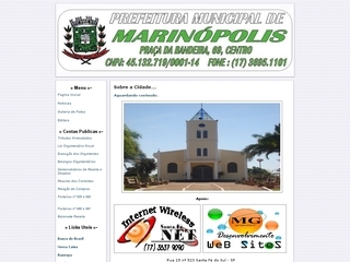 Thumbnail do site Prefeitura Municipal de Marinpolis