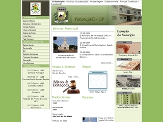 Thumbnail do site Prefeitura Municipal de Paranapu