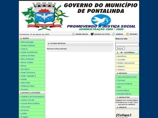 Thumbnail do site Prefeitura Municipal de Pontalinda