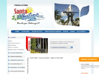 Thumbnail do site Prefeitura Municipal de Santa Albertina