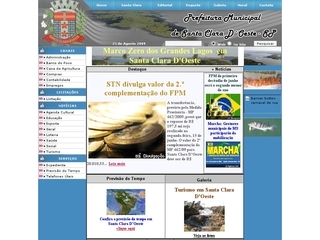Thumbnail do site Prefeitura Municipal de Santa Clara d