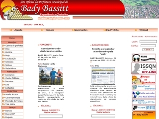 Thumbnail do site Prefeitura Municipal de Bady Bassitt
