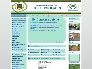 Thumbnail do site Prefeitura Municipal de Jos Bonifcio