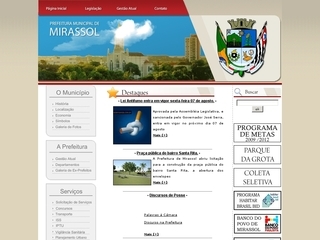 Thumbnail do site Prefeitura Municipal de Mirassol