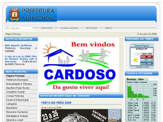 Thumbnail do site Prefeitura Municipal de Cardoso