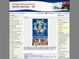 Thumbnail do site Prefeitura Municipal de Moita Bonita
