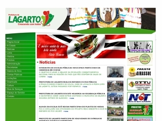 Thumbnail do site Prefeitura Municipal de Lagarto