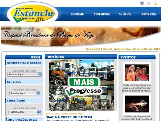 Thumbnail do site Prefeitura Municipal de Estncia