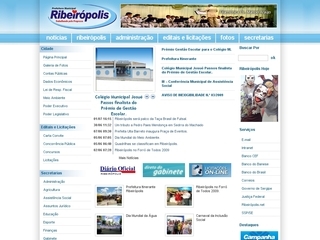 Thumbnail do site Prefeitura Municipal de Ribeirpolis