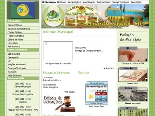 Thumbnail do site Prefeitura Municipal de Bernardo Sayo