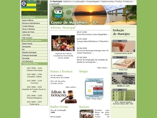 Thumbnail do site Prefeitura Municipal de Couto de Magalhes