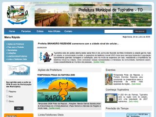 Thumbnail do site Prefeitura Municipal de Tupiratins