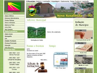 Thumbnail do site Prefeitura Municipal de Nova Rosalndia