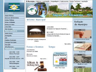 Thumbnail do site Prefeitura Municipal de Taipas do Tocantins