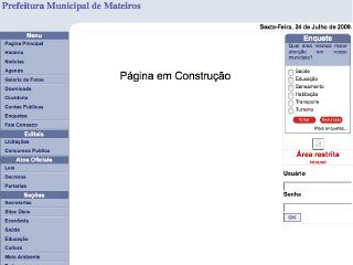 Thumbnail do site Prefeitura Municipal de Mateiros