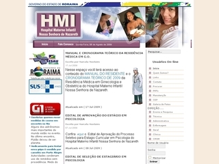 Thumbnail do site Hospital Materno Infantil Nossa Senhora de Nazareth