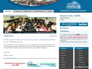 Thumbnail do site Universidade Virtual de Roraima