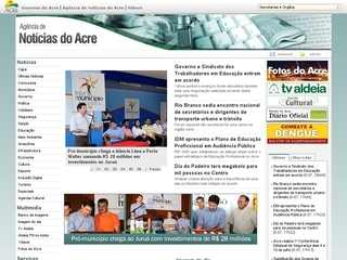 Thumbnail do site Agência de Notícias do Acre