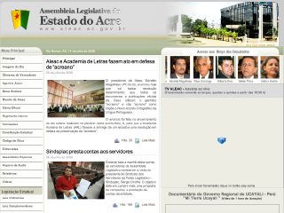Thumbnail do site Agência ALEAC - Notícias do Legislativo