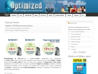 Thumbnail do site Optimized - Hospedagem de sites
