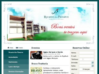 Thumbnail do site Recanto dos Pssaros Clube Hotel e Eventos
