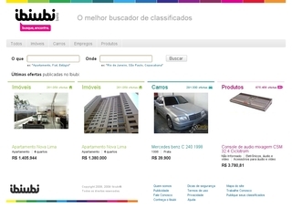 Thumbnail do site IbiUbi - Classificados de carros, imveis e empregos