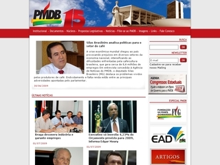 Thumbnail do site Partido do Movimento Democrático Brasileiro (PMDB)