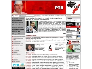 Thumbnail do site Partido Trabalhista Brasileiro (PTB)