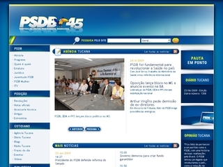 Thumbnail do site Partido da Social Democracia Brasileira (PSDB)