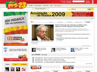 Thumbnail do site Partido Popular Socialista (PPS)