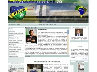 Thumbnail do site Partido Trabalhista do Brasil (PTdoB)