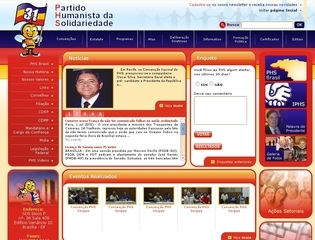Thumbnail do site Partido Humanista da Solidariedade (PHS)