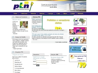 Thumbnail do site Partido Trabalhista Nacional (PTN)