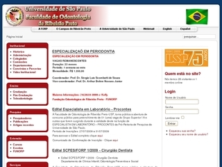 Thumbnail do site FORP - Faculdade de Odontologia de Ribeiro Preto