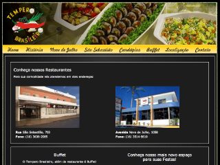 Thumbnail do site Restaurante Tempero Brasileiro