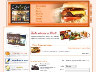 Thumbnail do site Duets Pasta & Burger