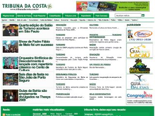 Thumbnail do site Tribuna da Costa - Porto Seguro - Bahia