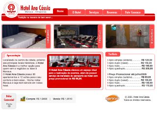 Thumbnail do site Ana Cssia Palace Hotel