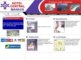 Thumbnail do site Central Hotel Manaus